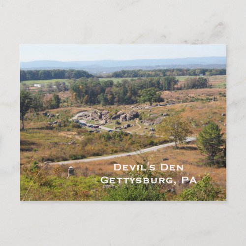 Devils Den in Gettysburg PA Postcard