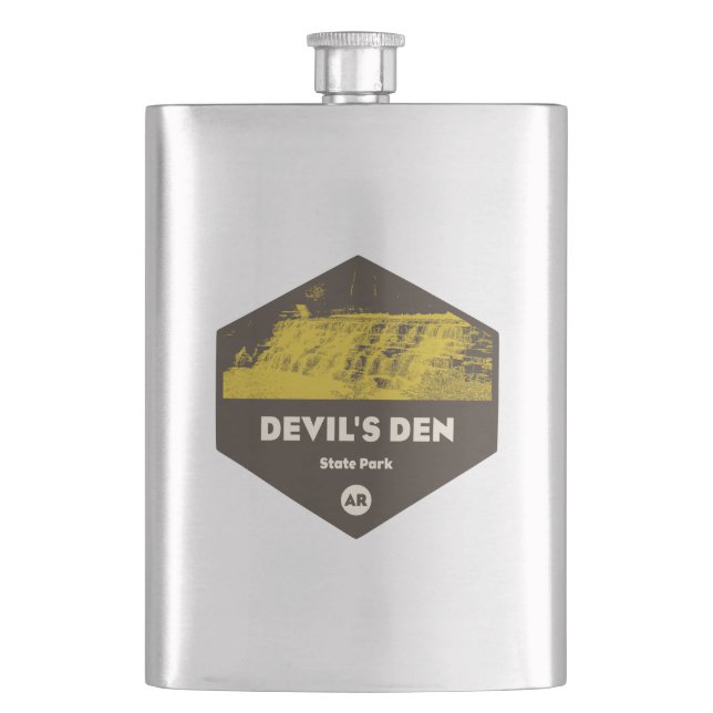 Devil's Den State Park Arkansas Flask (Front)
