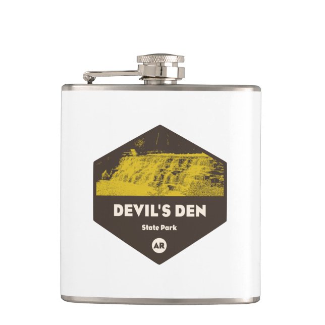 Devil's Den State Park Arkansas Flask (Front)
