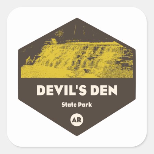 Devils Den State Park Arkansas Square Sticker
