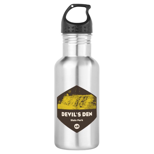 Devil's Den State Park Arkansas Stainless Steel Water Bottle (Front)