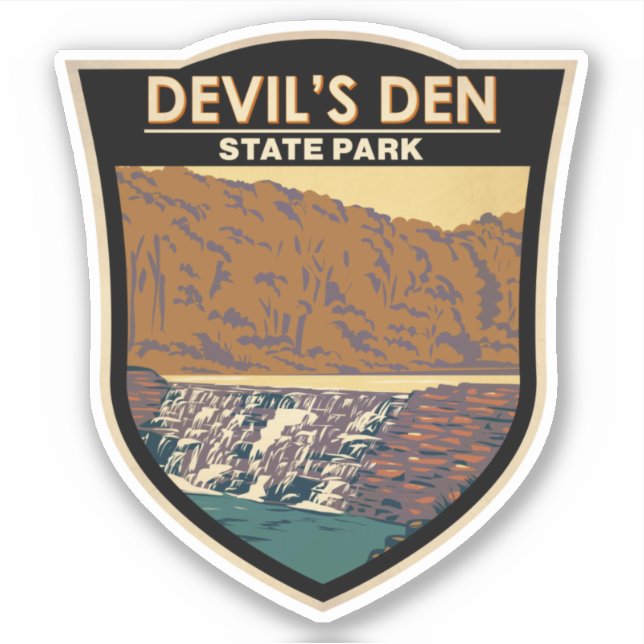 Devils Den State Park Arkansas Sticker (Front)