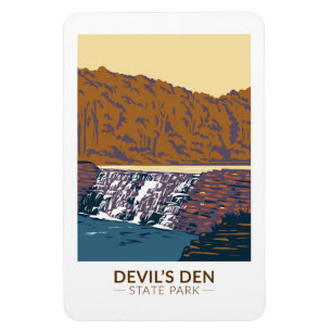 Devils Den State Park Arkansas Vintage Magnet