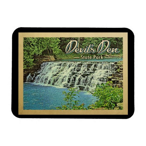 Devils Den State Park Vintage Travel Magnet