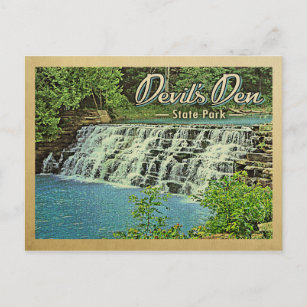 Devil's Den State Park Vintage Travel Postcard