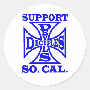 Devils Diciples MC - Support Sticker