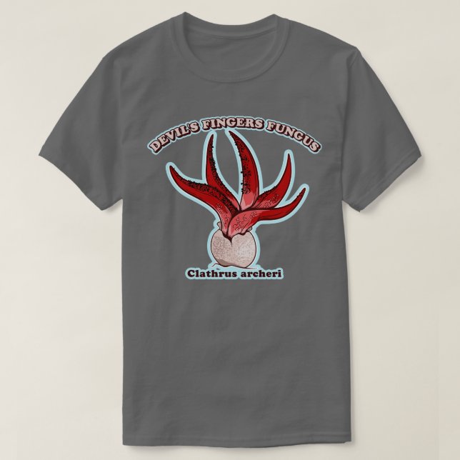 Devils fingers fungus T-Shirt (Design Front)