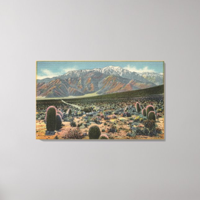 Devil's Garden View of Mt. San Jacinto # 1 Canvas Print (Front)