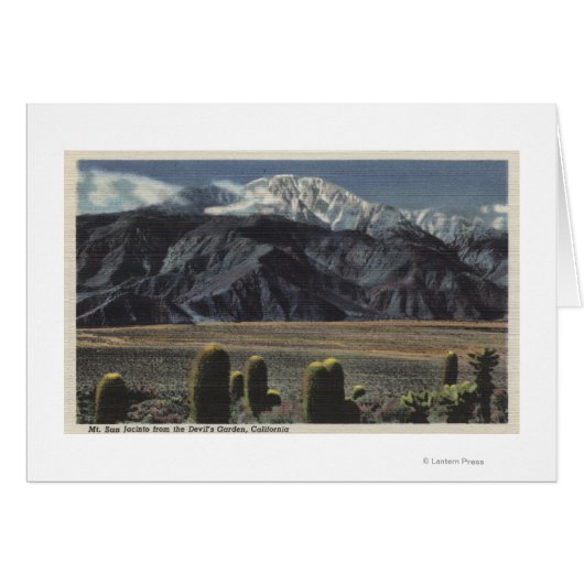 Devil's Garden View of Mt. San Jacinto # 2 Cards (Front Horizontal)