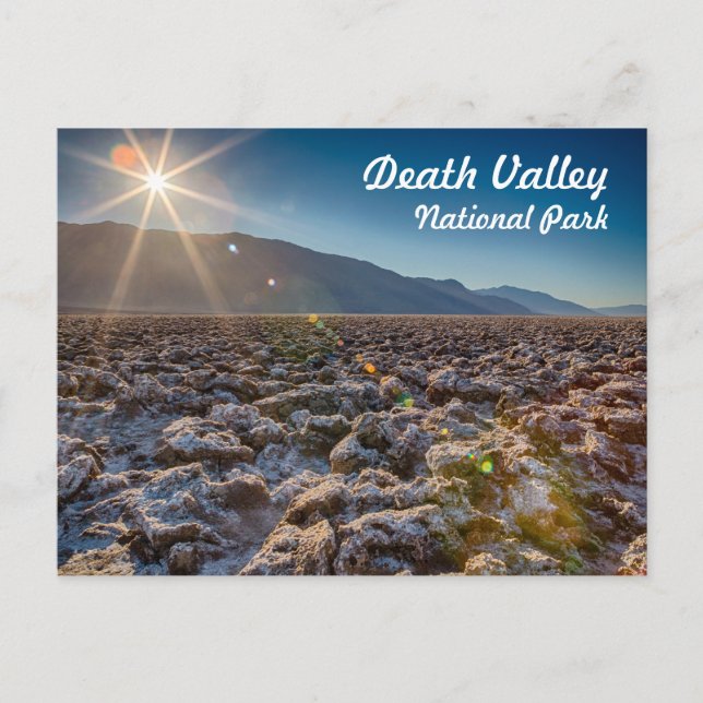 Devil's Golf Course in Death Valley National Park Postcard (Front)