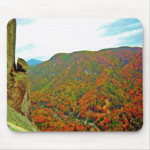 Devils Head of Chimney Rock Mouse Pad