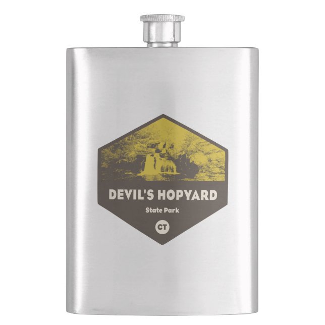 Devil's Hopyard State Park, Connecticut Flask (Front)