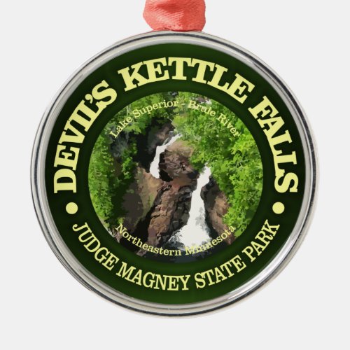 Devils Kettle Falls Metal Ornament