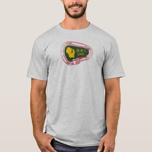 Devils Lake Climbing Carabiner T_Shirt