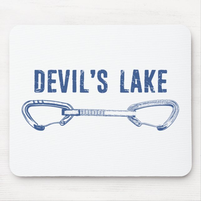Devil's Lake Climbing Quickdraw Mouse Pad (Front)