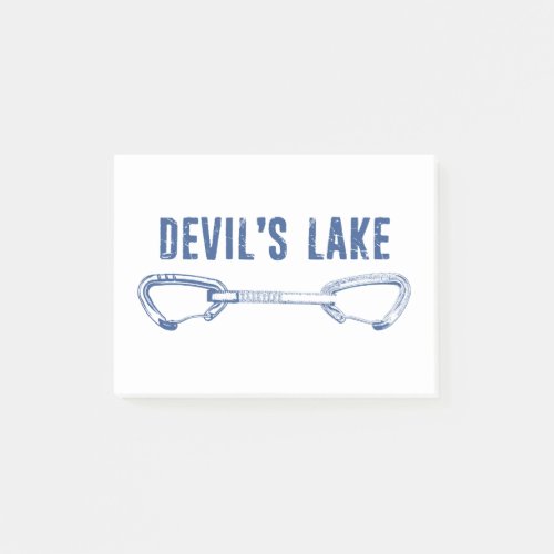 Devils Lake Climbing Quickdraw Post_it Notes