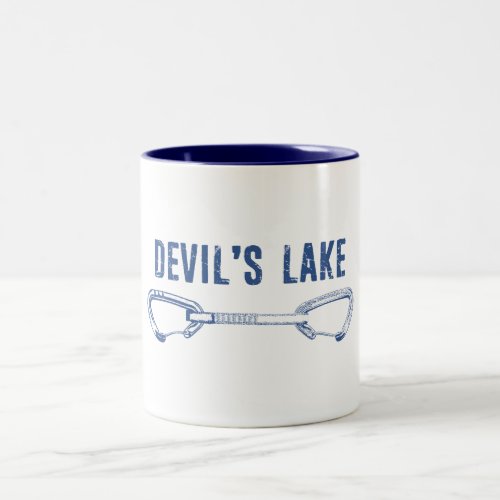 Devils Lake Climbing Quickdraw Two_Tone Coffee Mug
