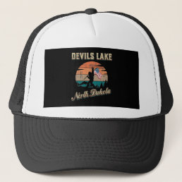 Devils Lake North Dakota Trucker Hat