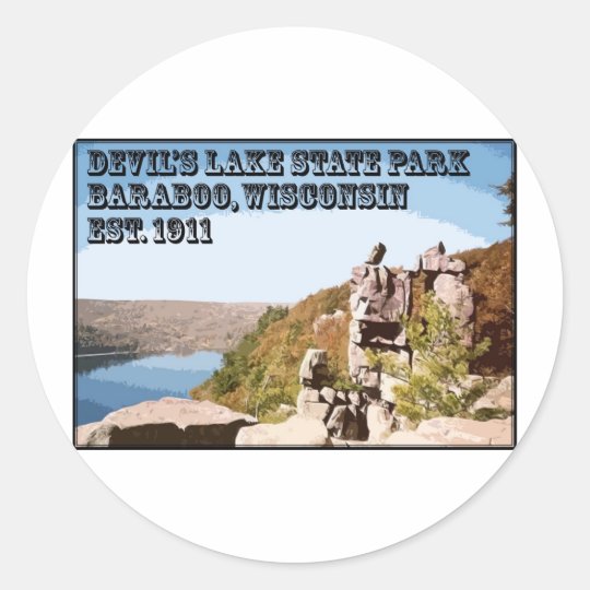 Devil's Lake State Park Classic Round Sticker