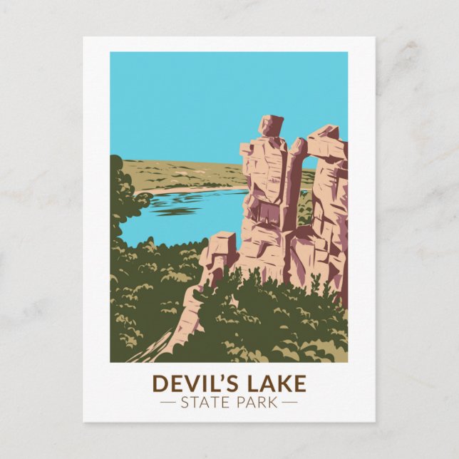 Devil's Lake State Park Wisconsin Devils Doorway Postcard (Front)