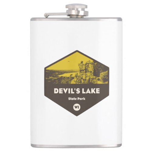 Devils Lake State Park Wisconsin Flask