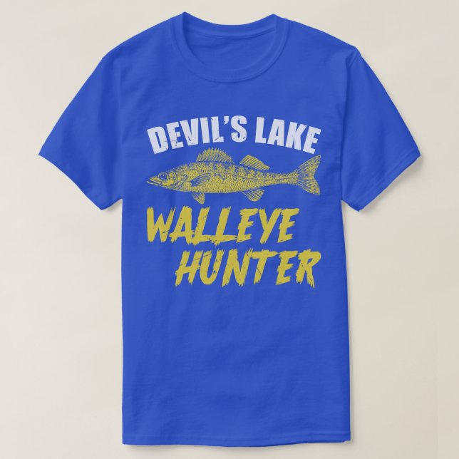 Devils Lake Walleye Hunter T-Shirt (Design Front)