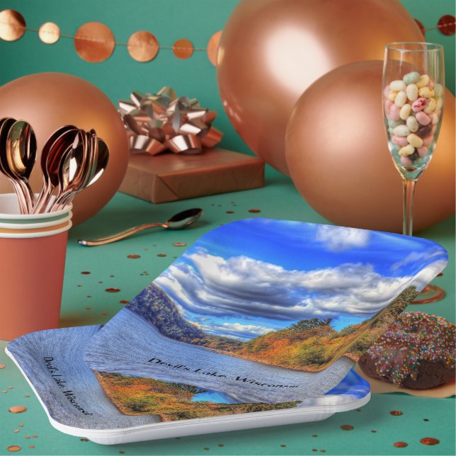 Devil's Lake, Wisconsin Paper Plates (Multi)