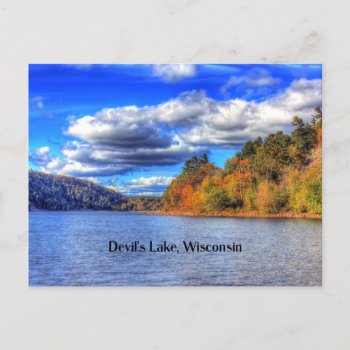 Devil's Lake  Wisconsin Scenic Photograph Postcard by Virginia5050 at Zazzle