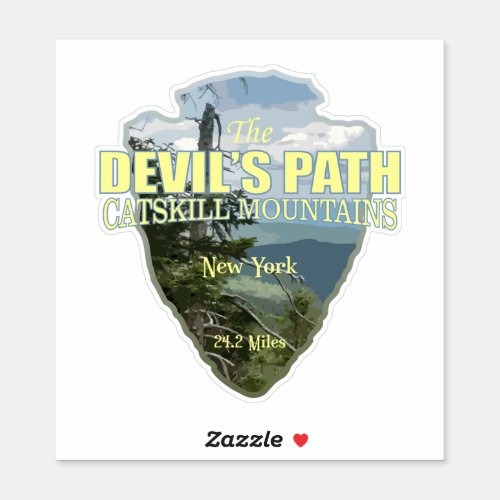 Devils Path arrowhead Sticker
