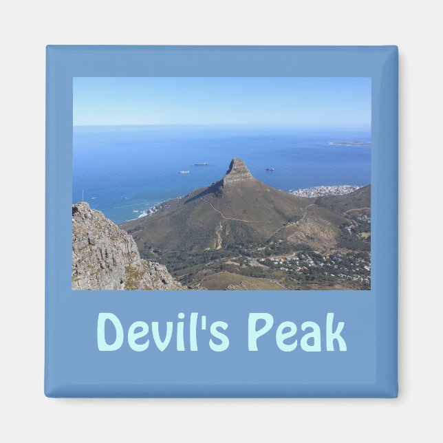Devil's Peak Mountain, Cape Town Magnet (Front)