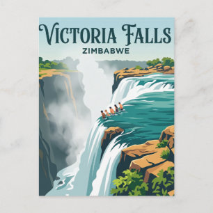 Devil's Pool, Victoria Falls Zimbabwe Postcard