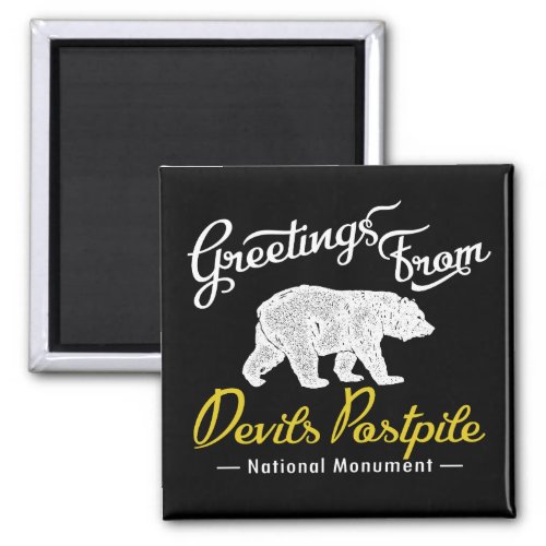 Devils Postpile National Monument Bear Magnet