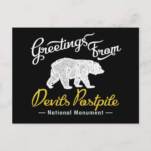 Devils Postpile National Monument Bear Postcard