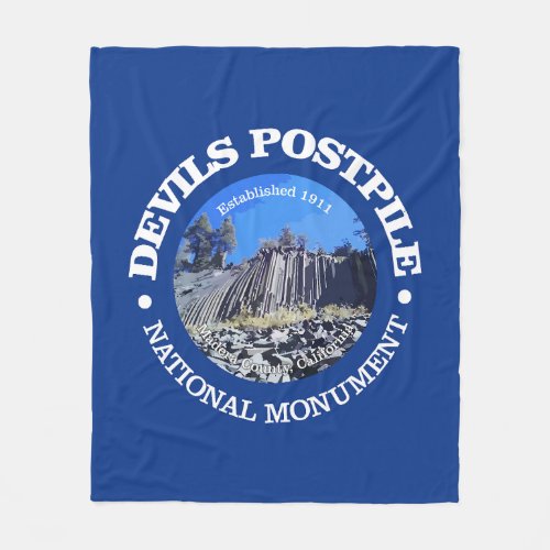 Devils Postpile NM Fleece Blanket