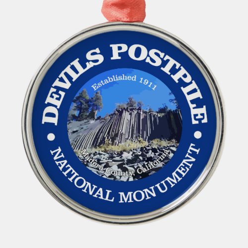 Devils Postpile NM Metal Ornament