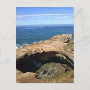 Devil's Punchbowl & Otter Rock, OR Postcard