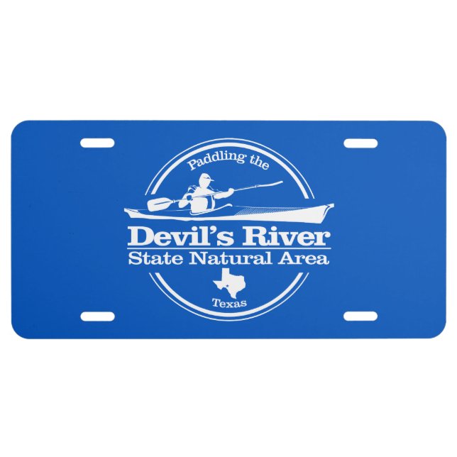 Devil's River SNA (SK) License Plate (Front)