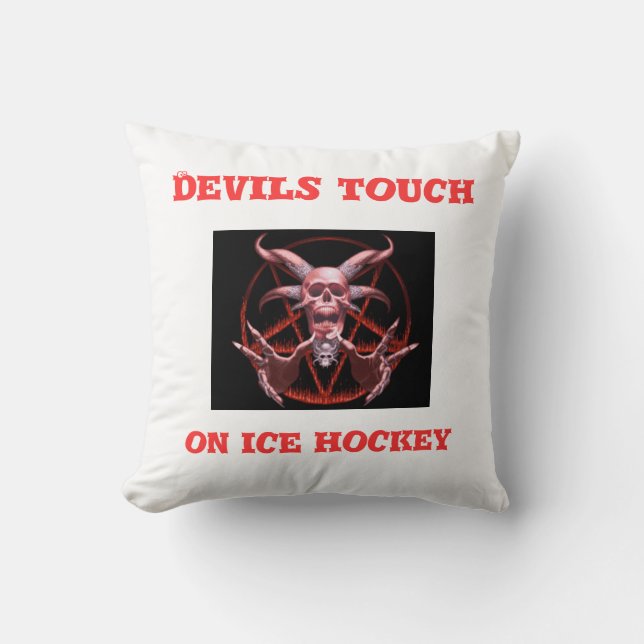 DEVILS touch on ice hockey pillow (Front)