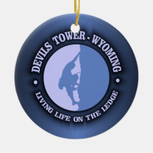 Devils Tower Ceramic Ornament
