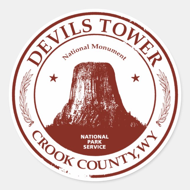 Devils Tower Classic Round Sticker (Front)