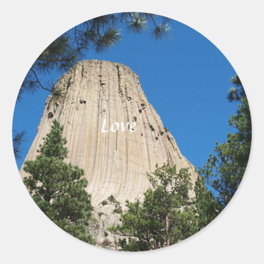 Devils Tower Classic Round Sticker
