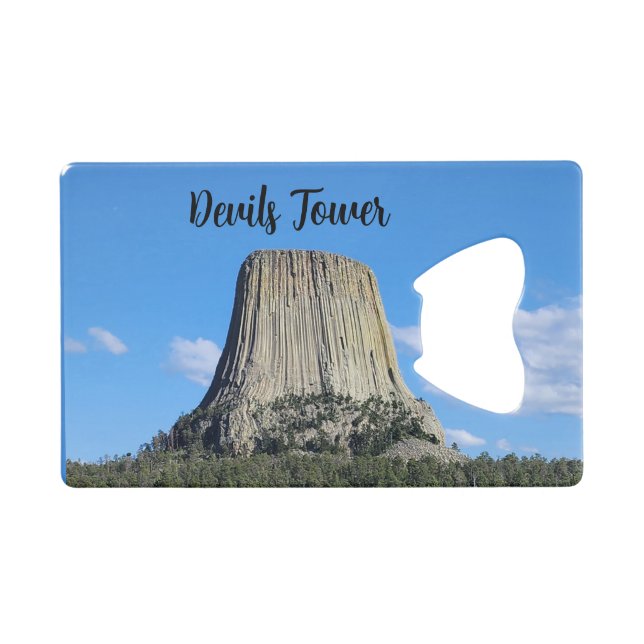 Devils Tower Credit Card Bottle Opener (Front (Horizontal))