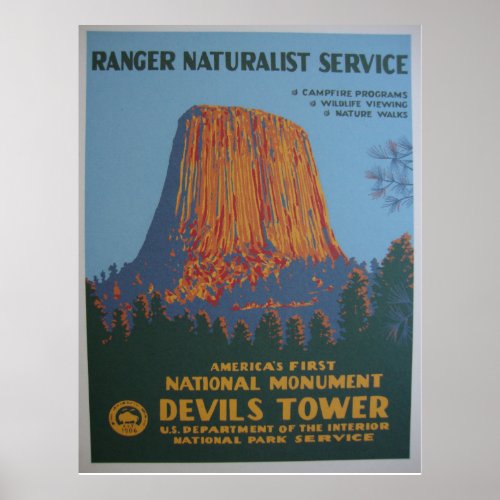 Devils Tower Fine Print