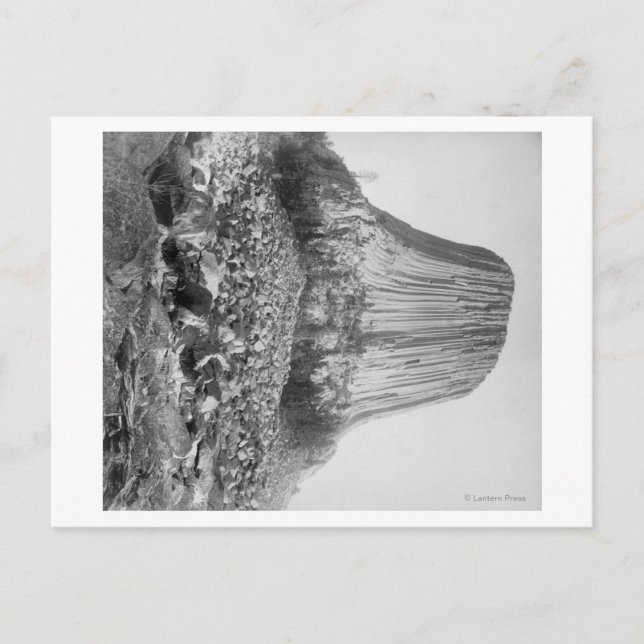 Devil's Tower from the West with Fallen Postcard (Front)