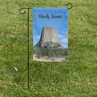 Devils Tower garden flag
