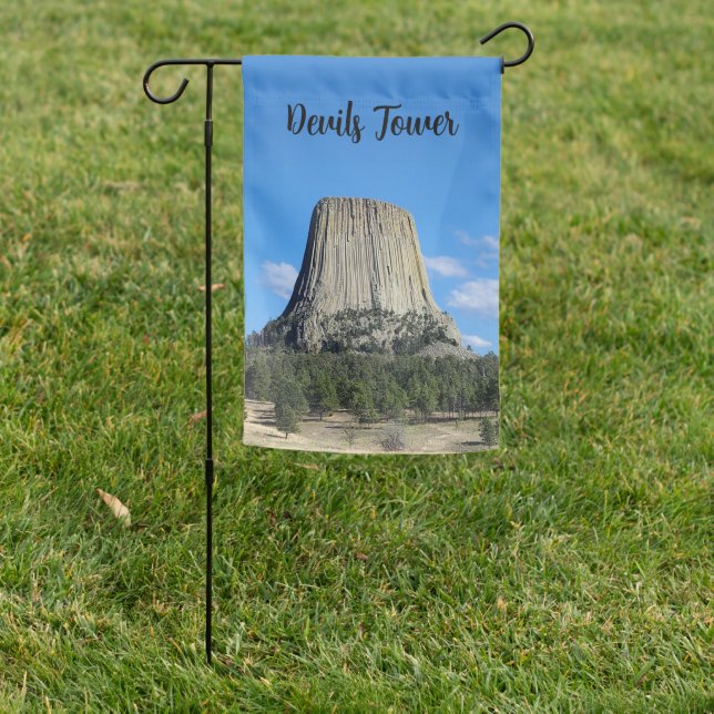 Devils Tower garden flag (In SItu)