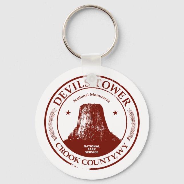 Devils Tower Keychain (Front)