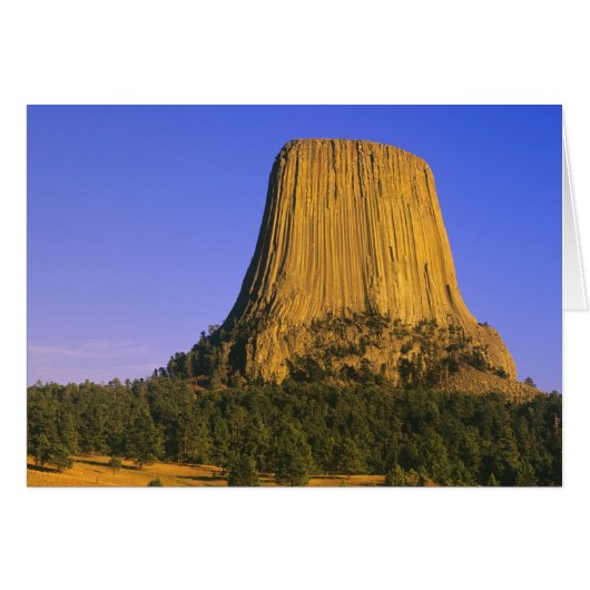 Devils Tower National Monument in Wyoming Cards (Front Horizontal)