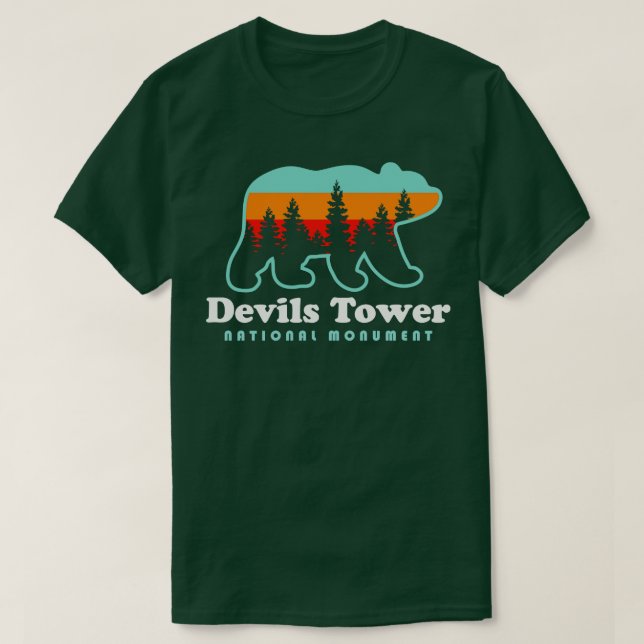 Devils Tower National Monument Wyoming Black Hills T-Shirt (Design Front)