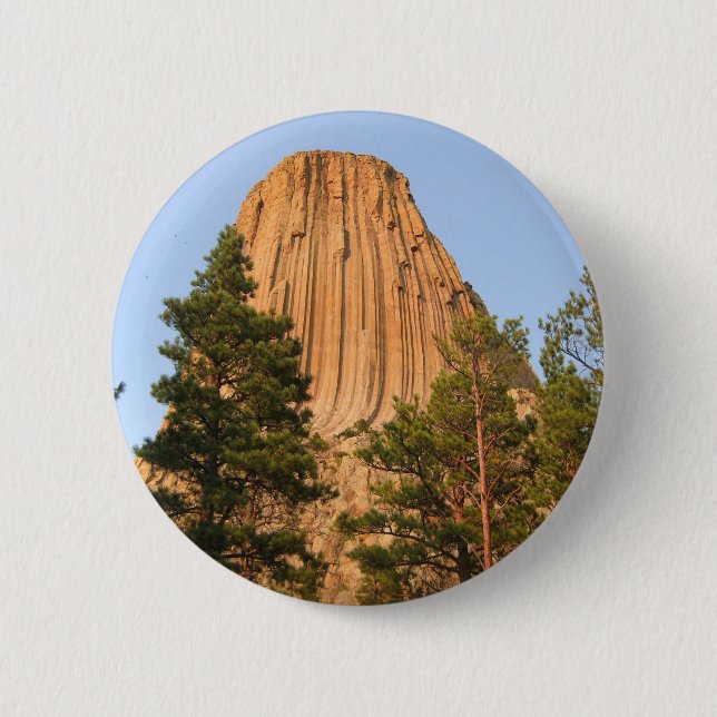 Devils Tower National Monument, Wyoming Pinback Button (Front)